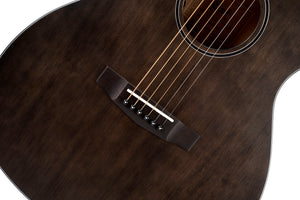 Cort COREOCOTPB Core Series Spruce Acoustic Electric Guitar. Open Pore Trans Black