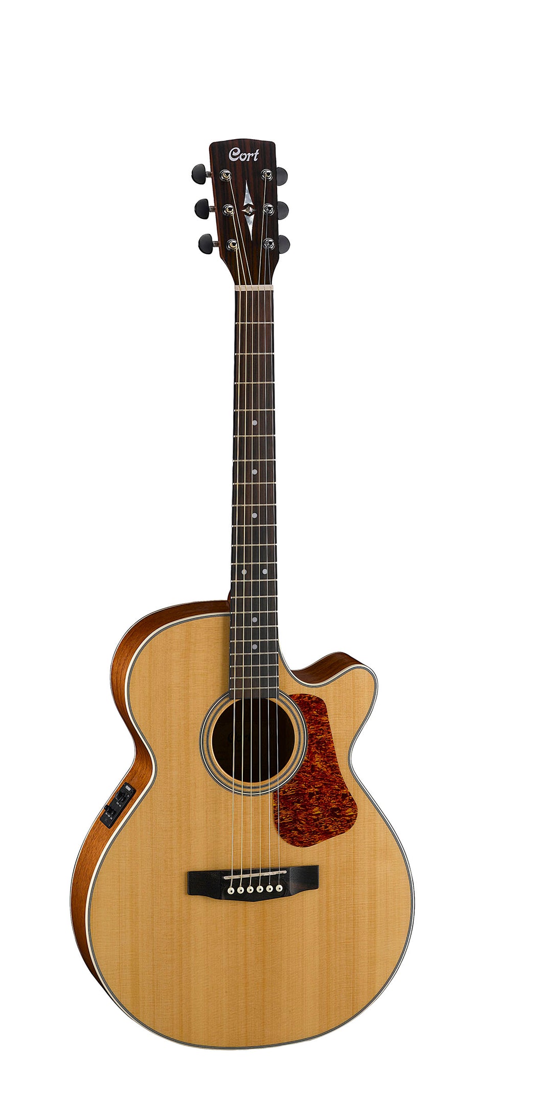 Cort L100FNS Luce Series Acoustic Electric Cutaway Guitar. Natural Satin