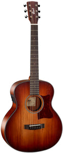 Cort LCJBWOPLB Little CJ Acoustic Electric 3/4 Size Guitar. Open Pore Blackwood