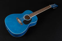 Jay Turser JJ43-TBL-A Jay Jr Series 3/4 Size Dreadnought Acoustic Guitar. Trans Blue