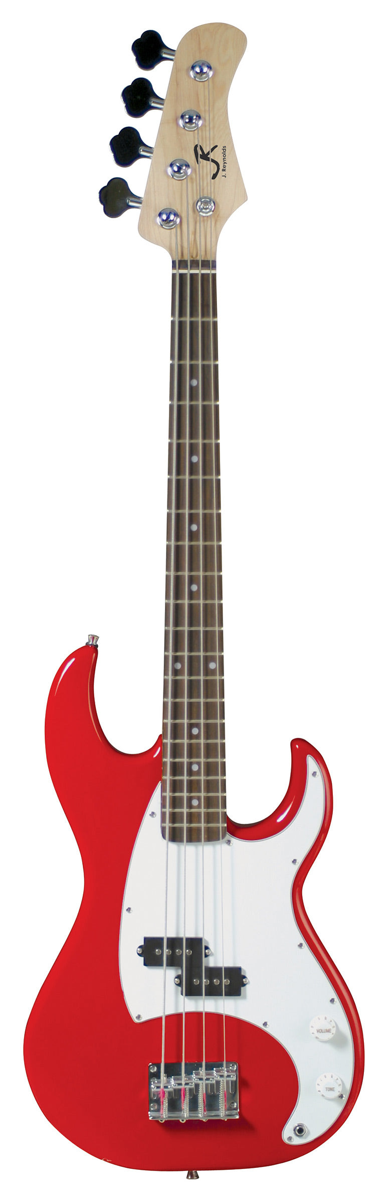 J Reynolds JR9R 7/8 Size Electric Bass. Red
