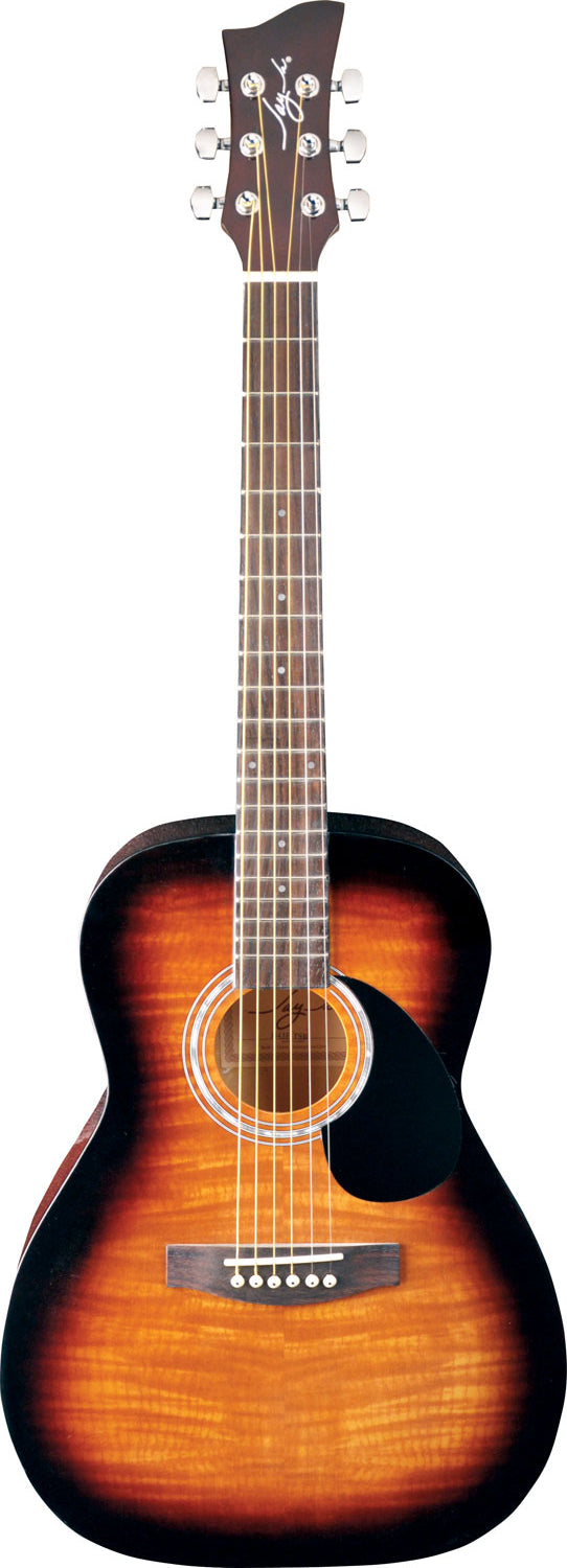 Jay Turser JJ43F-TSB-A Jay Jr Series 3/4 Size Dreadnought Acoustic Guitar. Tobacco Sunburst