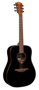 LAG T118D-BLK Tramontane Dreadnought Acoustic Guitar. Black