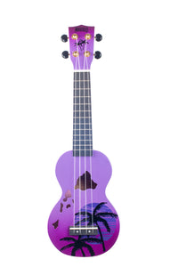 Mahalo MD1-HAPPB Hawaii Soprano Ukulele. Purple Burst