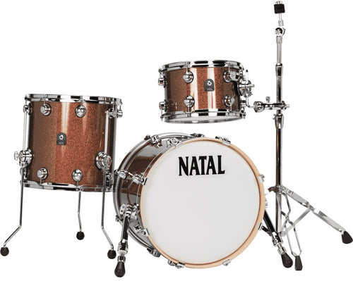 Natal Drums KMAF22-CO1 Maple Original Drum Kit. Copper Sparkle
