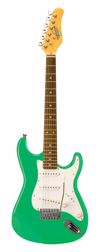 Oscar Schmidt OS-30-SFG-A Double Cut Solid Body 3/4 Electric Guitar. Surf Green