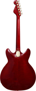 Hagstrom VIK67-G-WCT 67' Viking II Electric Guitar. Wild Cherry Transparent