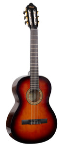 Valencia VC263HCSB 260 Series 3/4 Size Classical Guitar. Classic Sunburst Hybrid Slim Neck